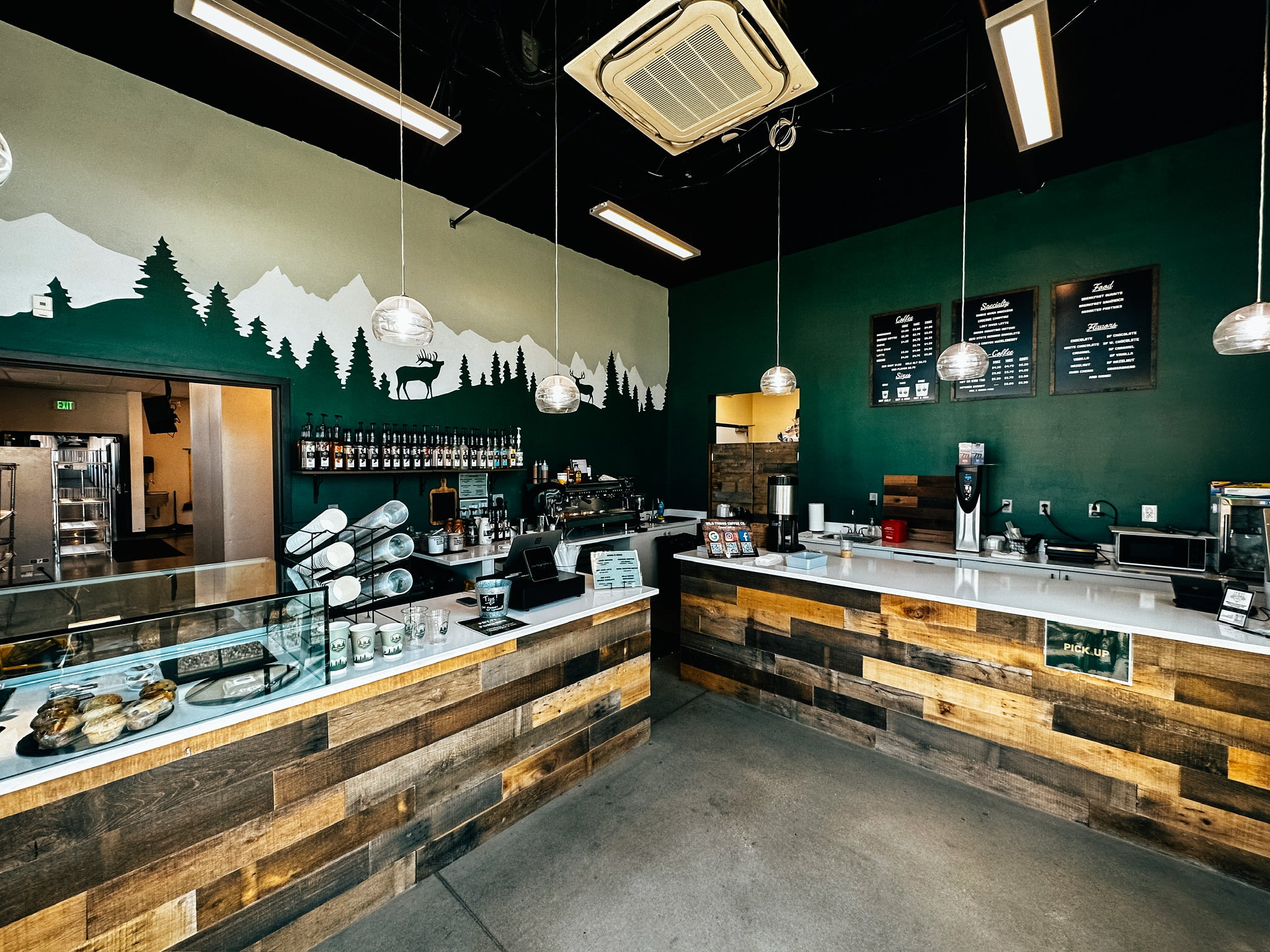 Inside wild things coffee in Boise ID